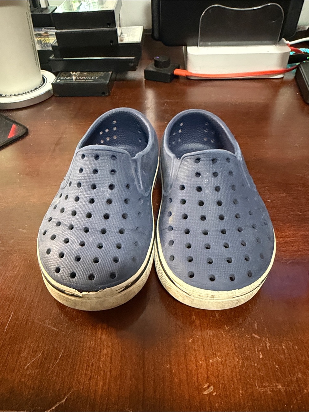 Native Kids Clogs in Navy Blue